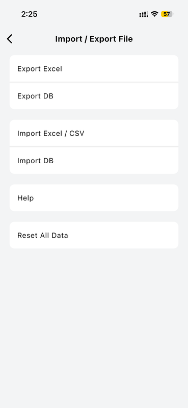 Import a Backup File