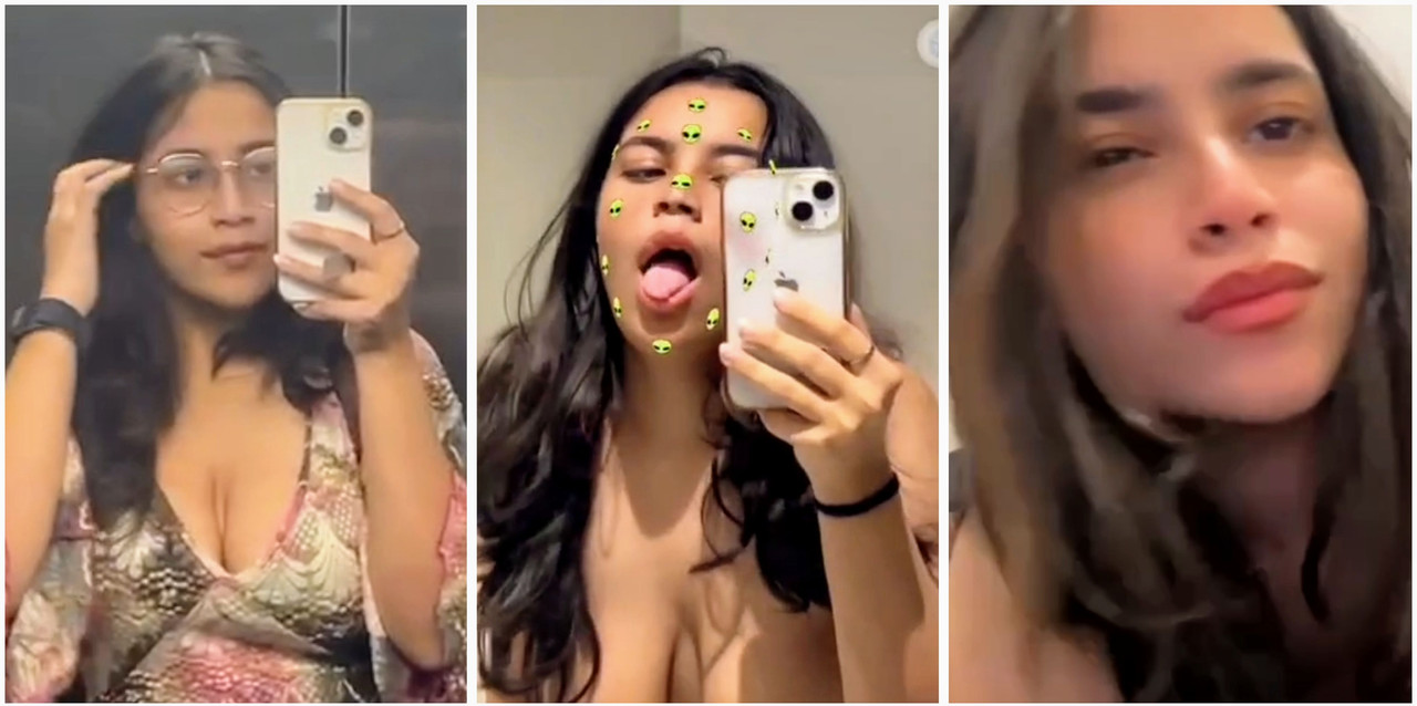 Most beautiful instagram model Latest exclusive viral video showing her boob snapchat viral clips !!