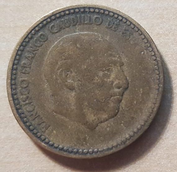 Manipulación? 1 peseta  1961 Anverso