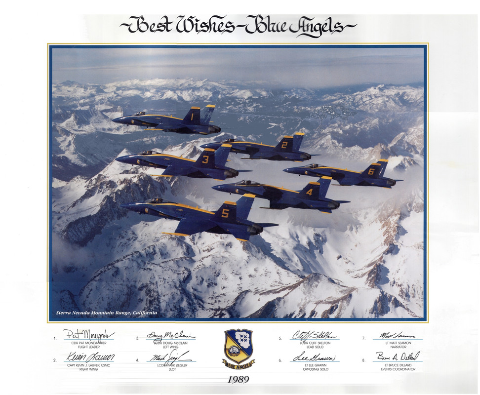 Blue Angel 1989 F-18 Poster(Reduced)