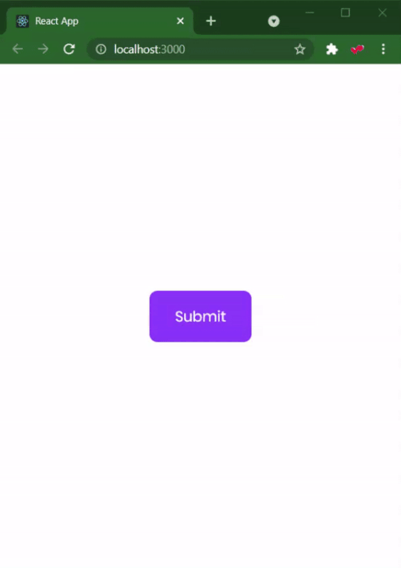 react state button animation