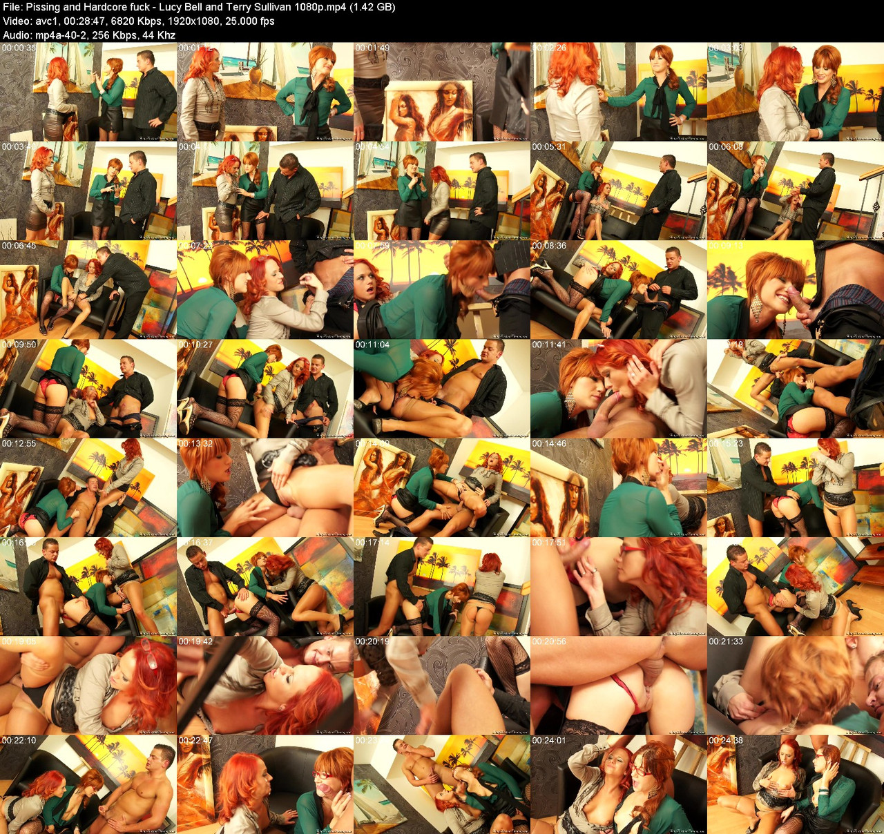 Pissing and Hardcore fuck Lucy Bell and Terry Sullivan 1080p