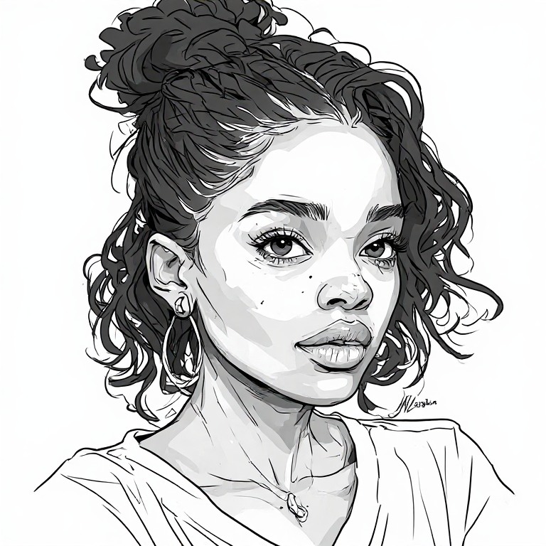 GTA-s-ebony-girl-Line-drawing-(11)
