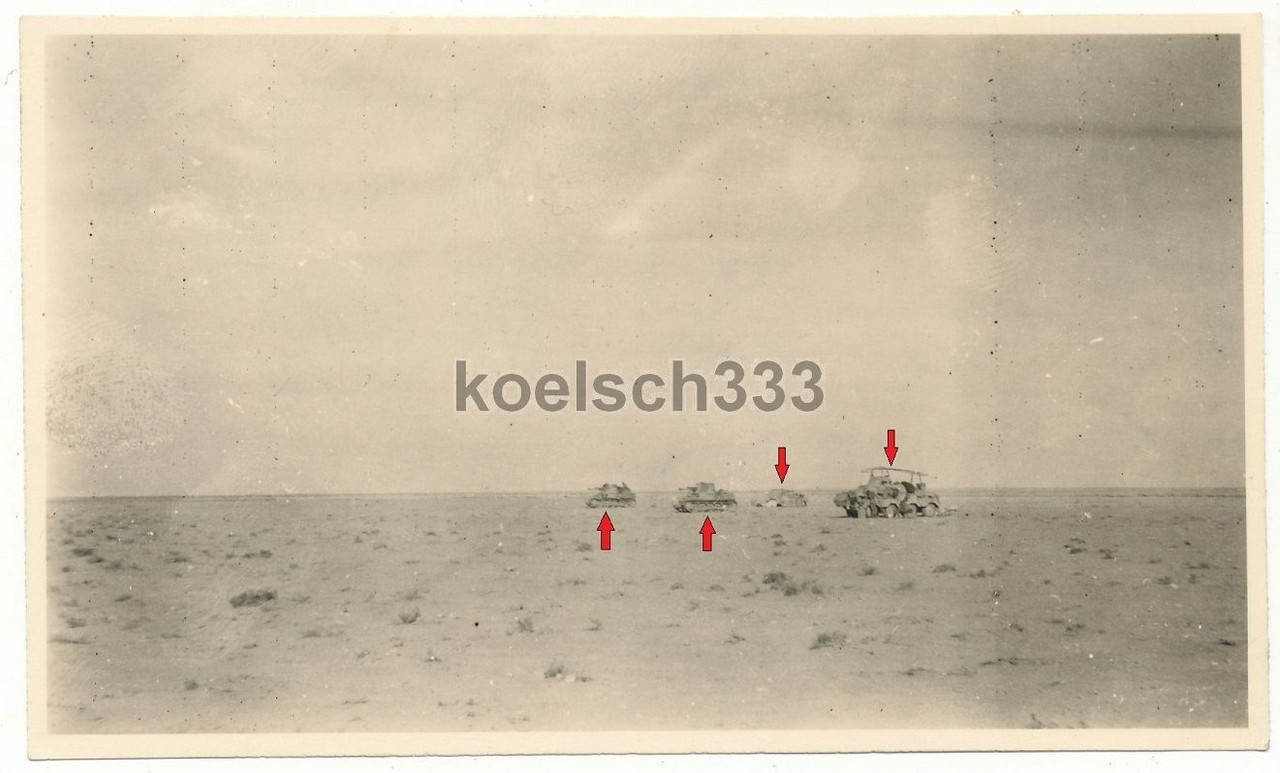Foto Afrika Korps Panzerjäger I Panzer VW Kübelw