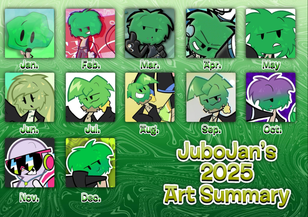 JuboJan's 2025 Art Summary