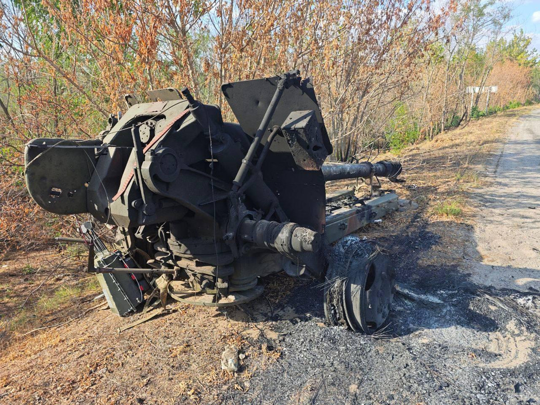 1011 2A18 D-30 howitzer dam 08 09 25