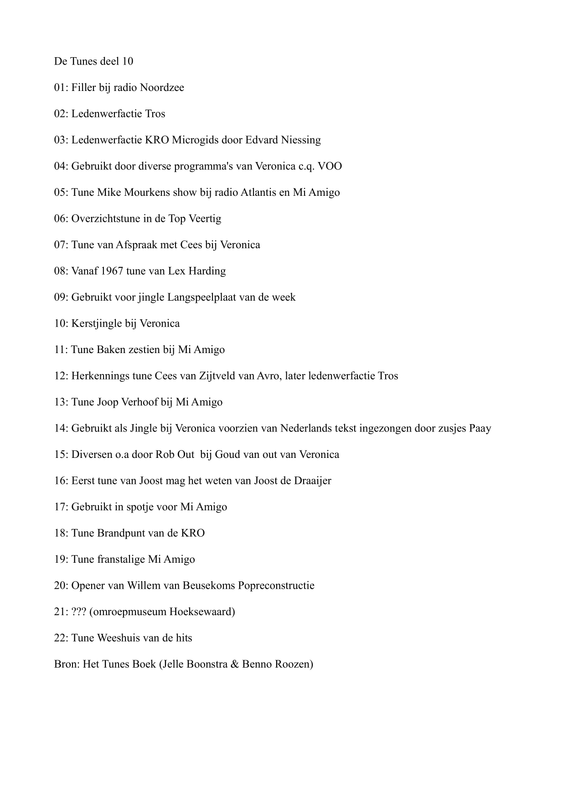 tunes deel 10