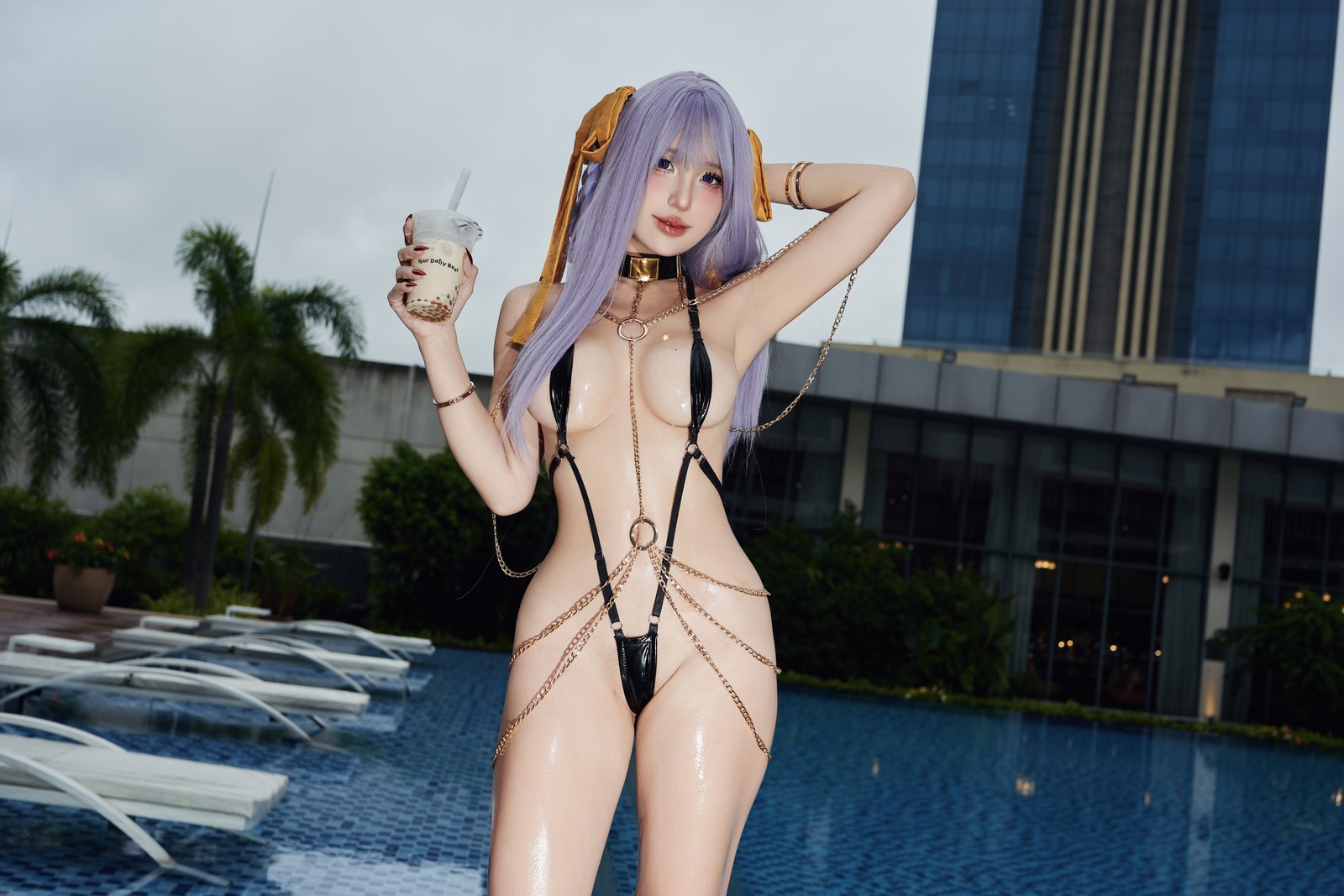 Puy Puy – BB Dubai Cosplay 写真+视频合集（184P+7V-1.41GB）FGO 人气角色插图5