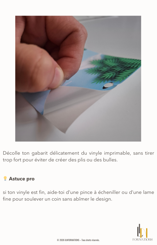 Aperçu du module papeterie illustré avec des photos pas à pas