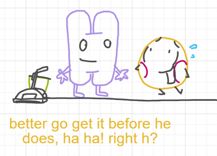 A panel from The Prime Number Few, episode eight of the Board Boards object show by Furretwalk/WalkingFurret.