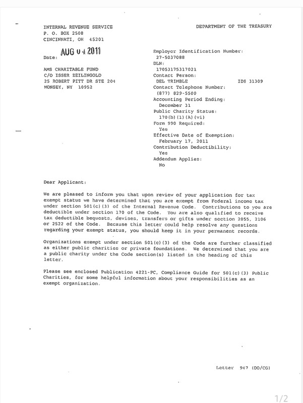 IRS Determination Letter