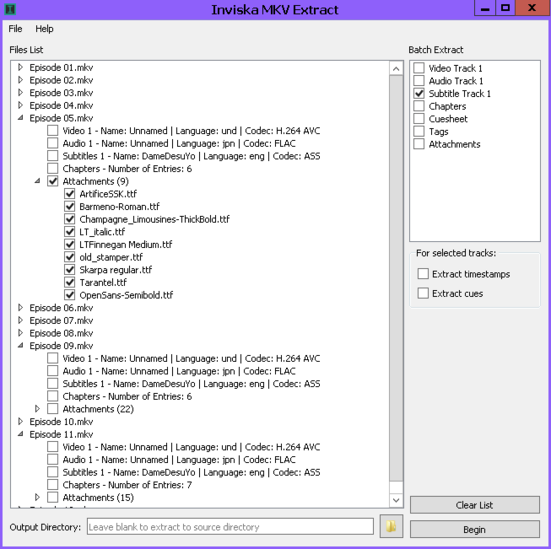 Inviska MKV Extract 8.0 Inviska MKV Extract 8.0