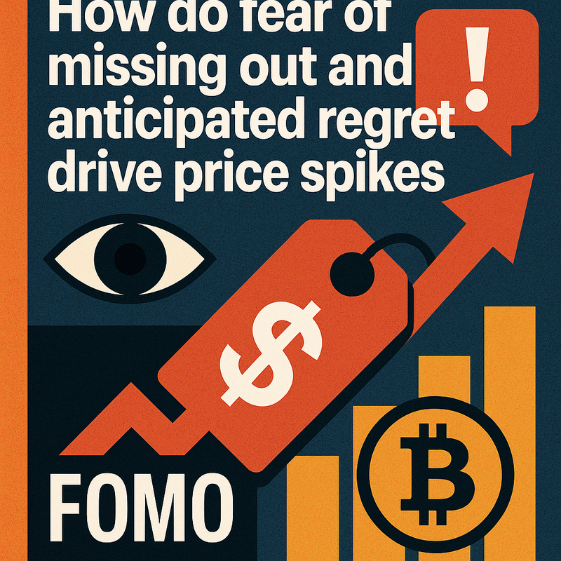 How do fear of missing out and anticipated regret drive price spikes