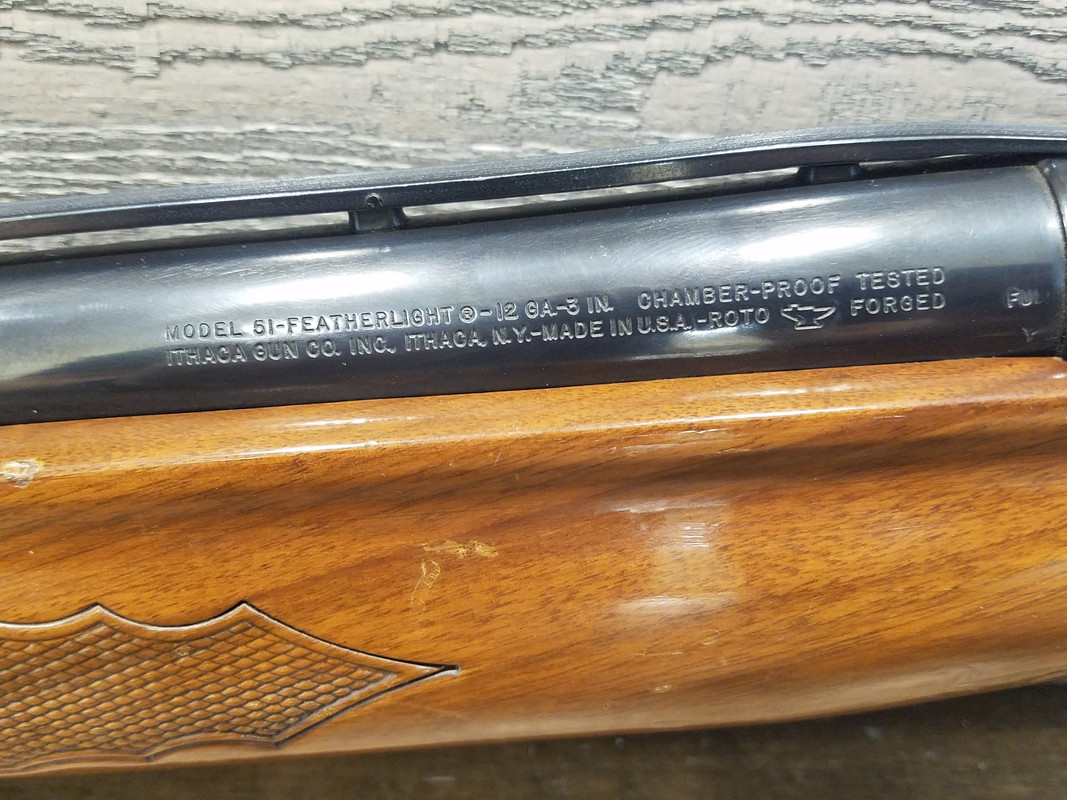 Ithaca Model 51 Magnum Featherlight Semi-Auto 12Ga -img-8
