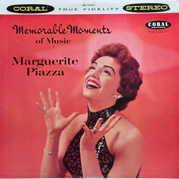 Portada - Marguerite Piazza - Memorable Moments of Music (1959)
