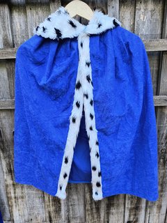 Blue Fur Cloak - Approx Age 09-11