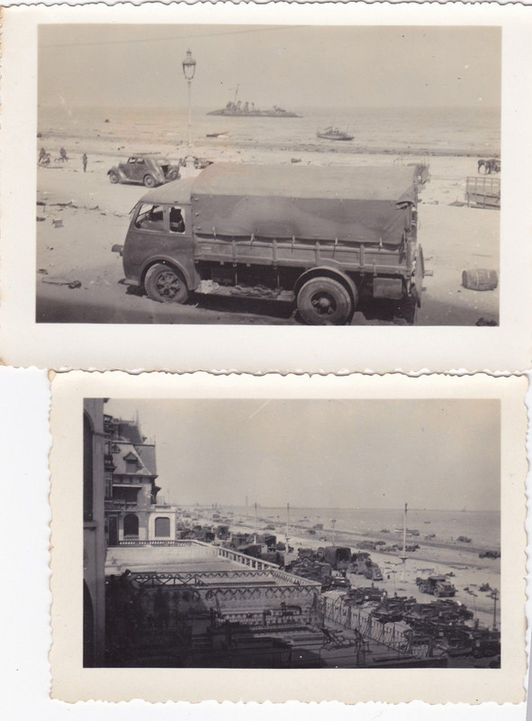 Fotos LKW PKW Panzer Technik Dünkirchen 1940