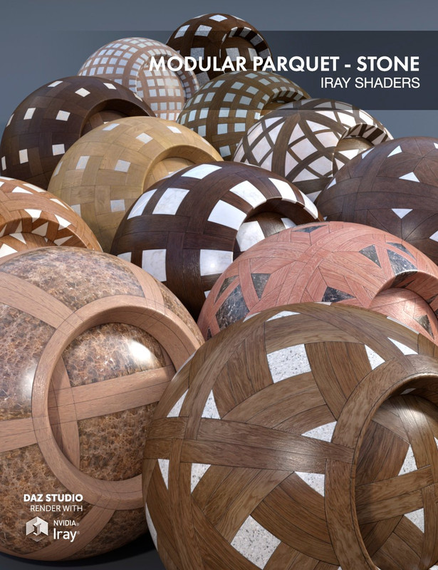 Modular Parquet Stone - Iray Shaders Modular Parquet Stone - Iray Shaders