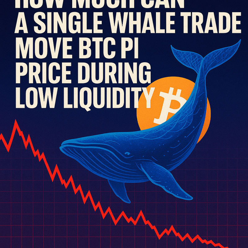 How much can a single whale trade move BTC price during low liquidity