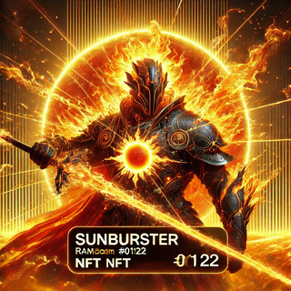 **Sunburster #0122** is a blazing Ramcoin NFT Character of RAM Virtual World