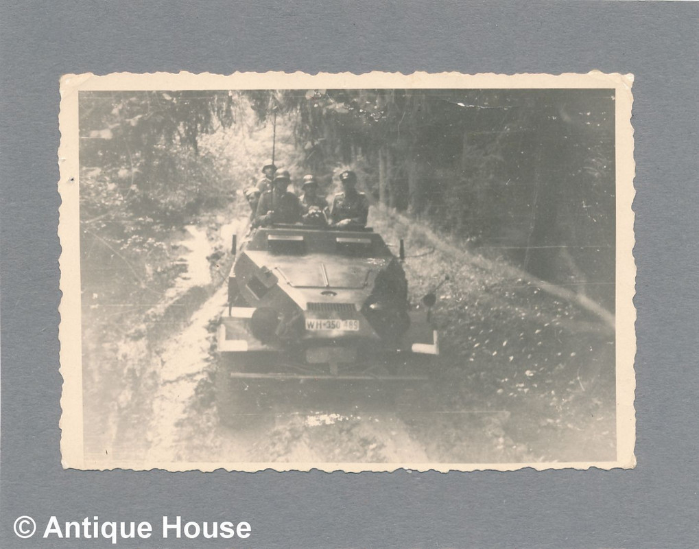 Foto WK II Wehrmacht Spähwagen Spähfahrzeug auf 