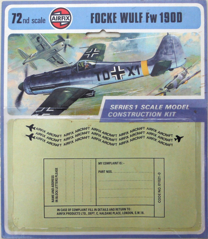 Airfix 72 Focke Wulf Fw 190D (01021-0) Header