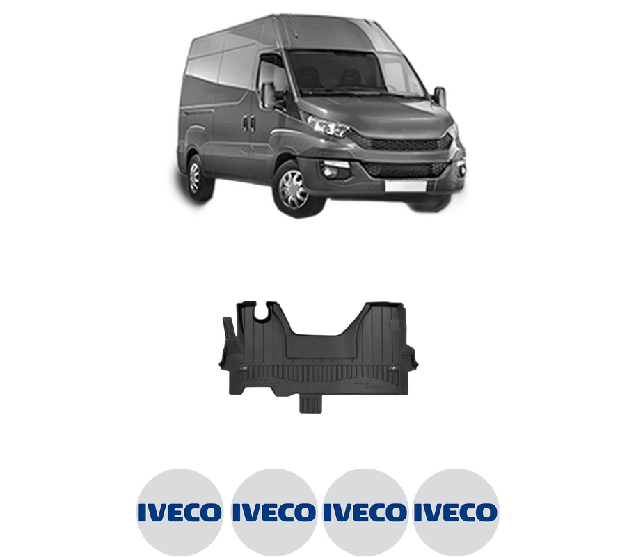 Set covorase presuri IVECO DAILY VI Van din 2014-2021, auto, din cauciuc thermoplastic, 4 Stickere auto cu IVECO