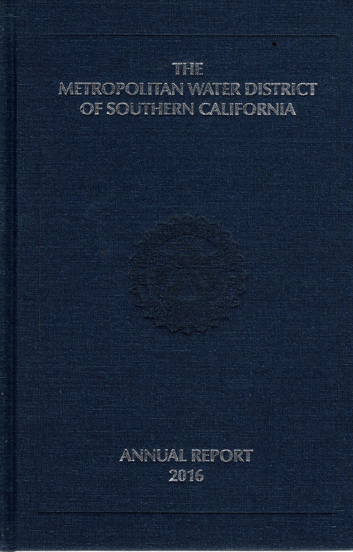 The Metropolitan Water District of Southern California Annual Report 2016