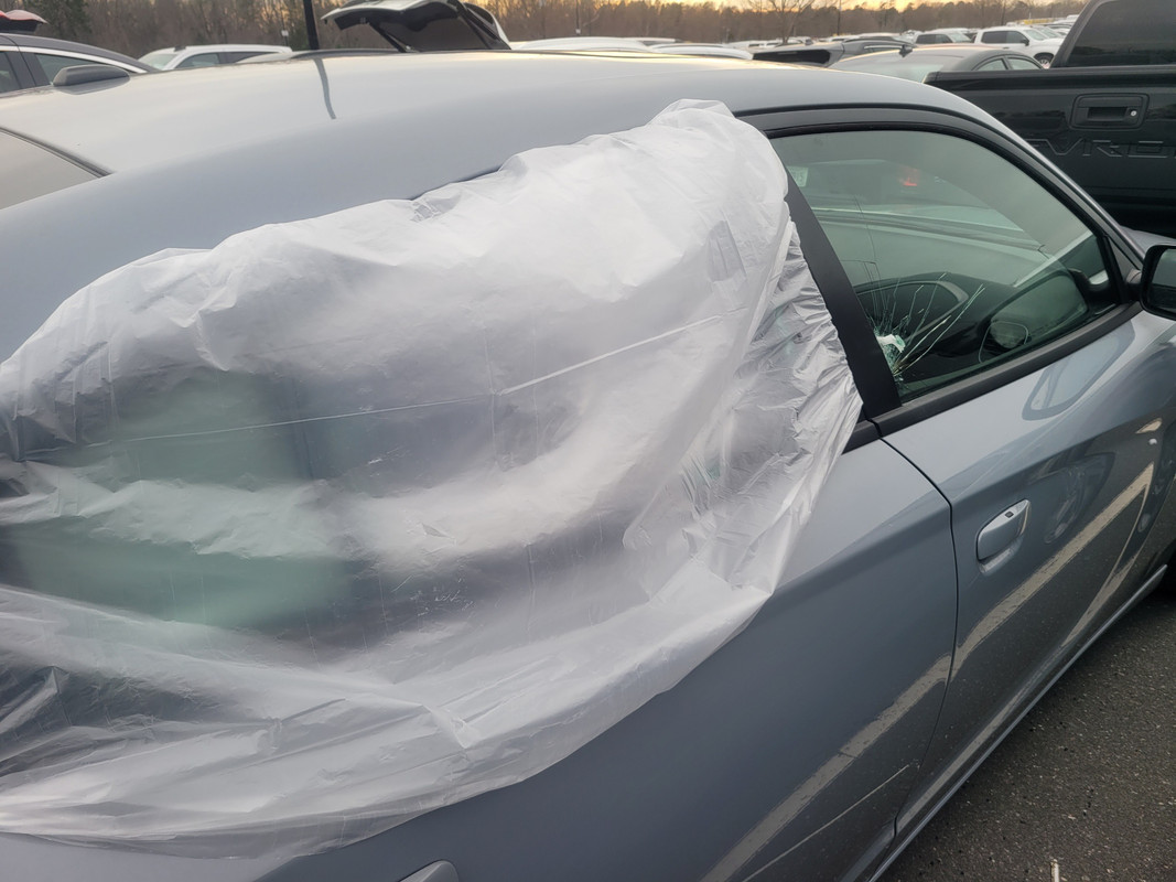 dodg charger front passenger door glass broke rear door glass broke