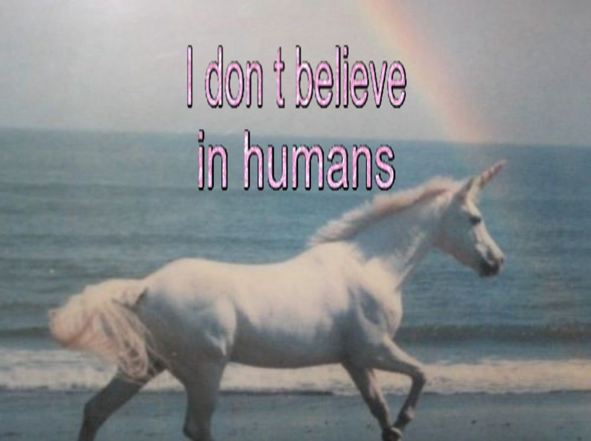 i don't believe in humans