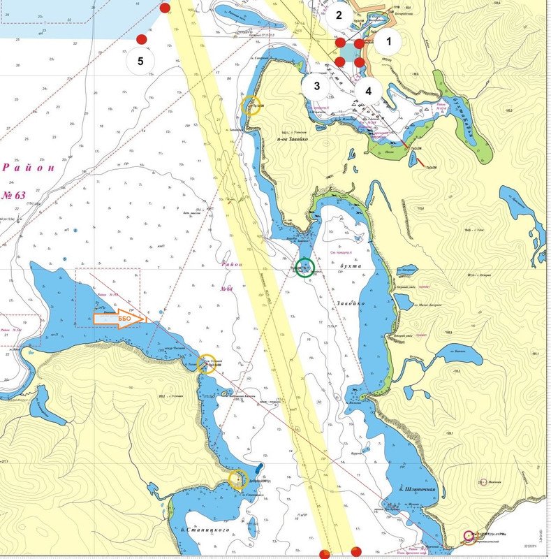 ББО западнее пролива
