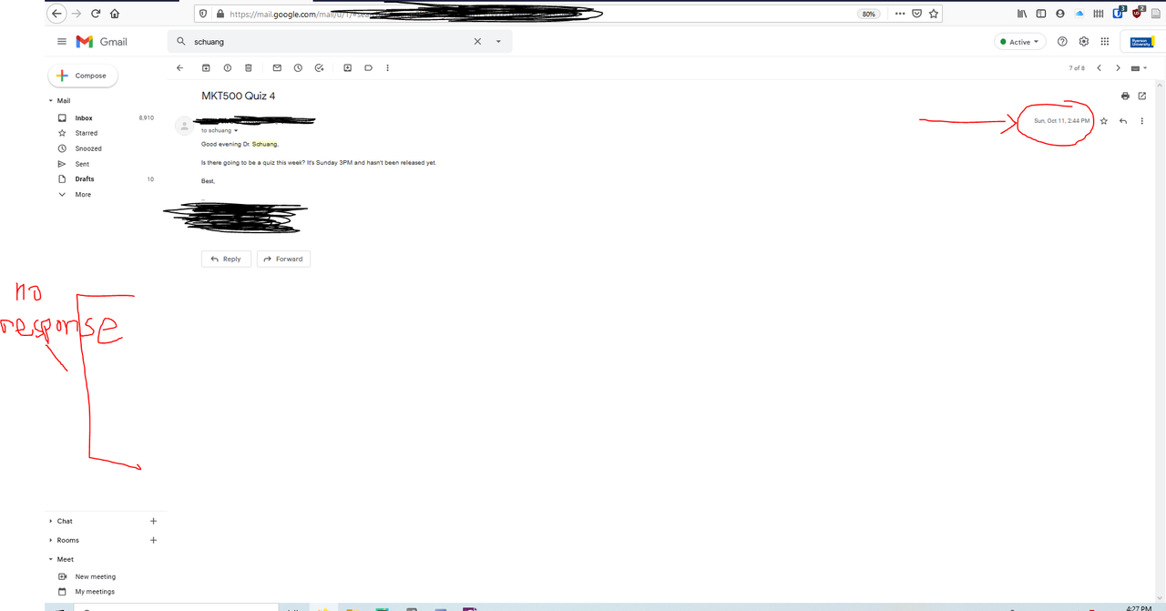 he doesnt respond to emails