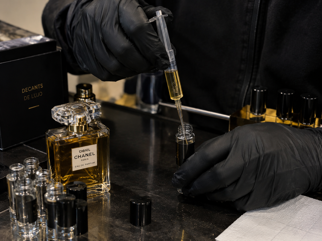 Fraccionamiento de perfume
