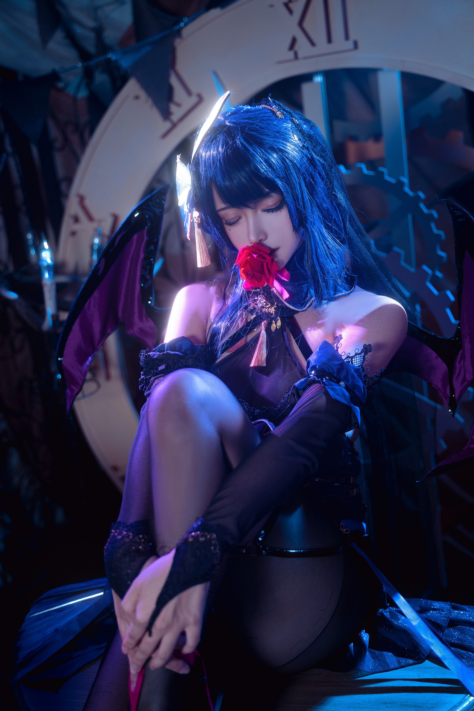 Seya-狮砸 – 雷电将军 魅魔 Cosplay 高清写真（12P-187MB）插图6