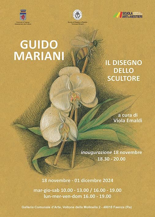 Guido Mariani: il disegno dello scultore. Mostra a Faenza (Ra) dal 18 novembre al 2 dicembre 2024 Guido Mariani: il disegno dello scultore. Mostra a Faenza (Ra) dal 18 novembre al 2 dicembre 2024