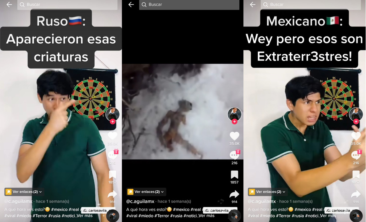 Lluvia de criaturas extrañas en Rusia alerta a los usuarios de TikTok