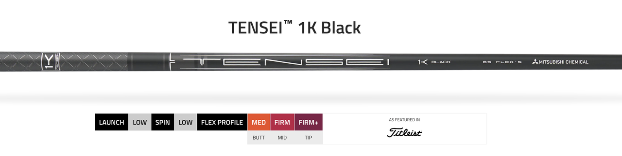 NEW Mitsubishi Tensei 1K Black Driver Shafts - Built for You