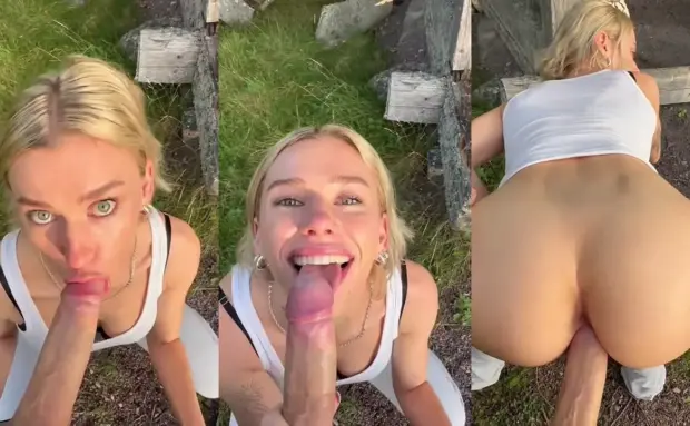 Wildhalli – POV Doggystyle Cumshot Public Park
