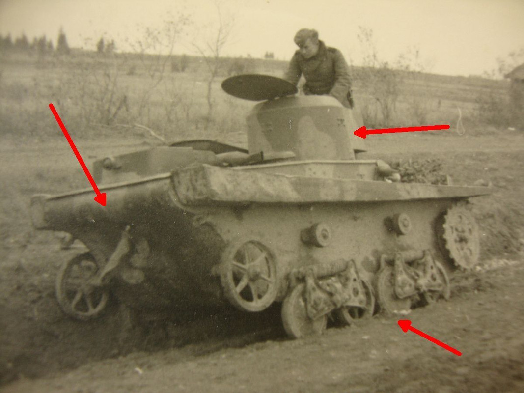 russischer SCHWIMMPANZER Typ T-37A, Spähpanzer T