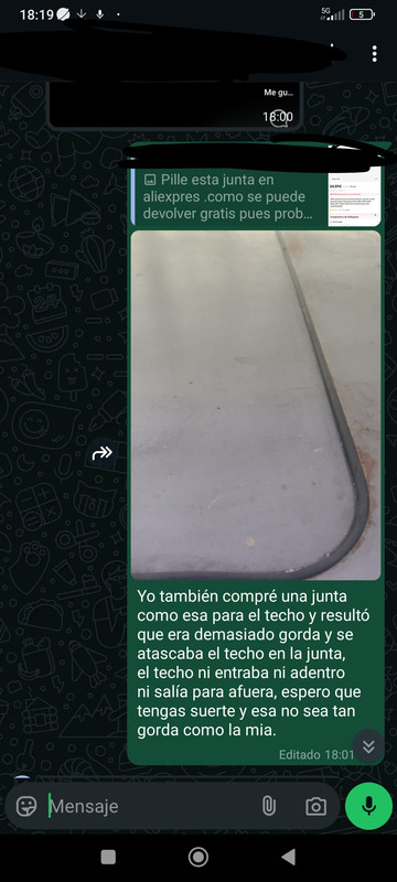 Estoy en un grupo de WhatsApp de mi modelo de coche y entro una femina