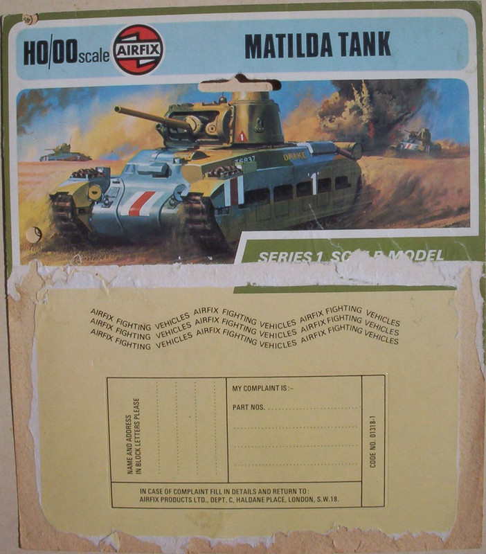 Airfix 76 Matilda Tank T4 Header