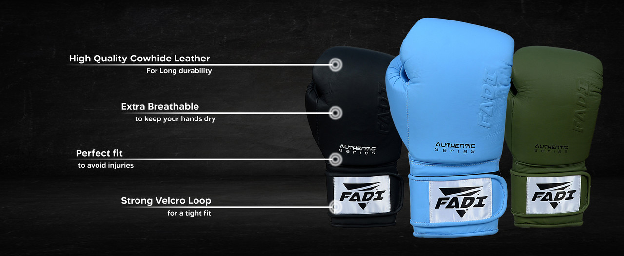 Genuine Cowhide Leather Boxing Gloves