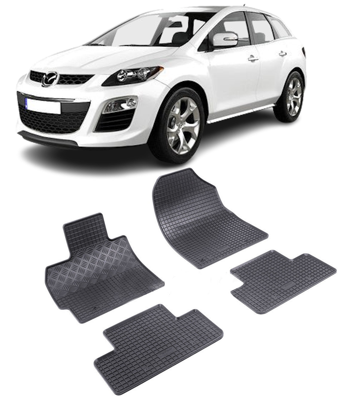 Set 4 covorase Mazda Cx-7 2007-2012, din cauciuc 100%, compatibile cu autoturismul MAZDA CX-7