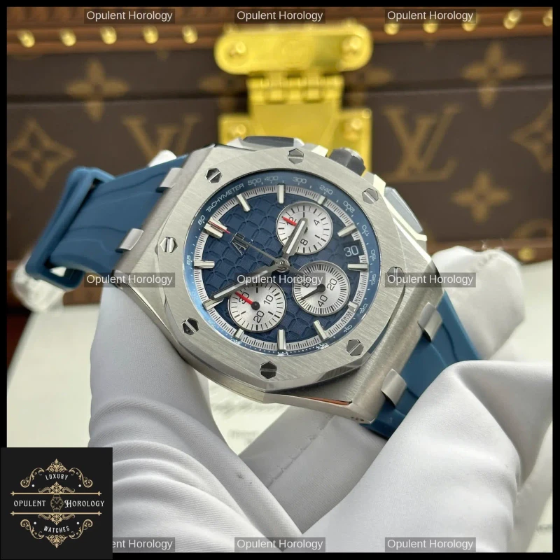 Audemars Piguet Royal Oak Offshore Chronograph 26420 43mm Blue Dial Automatic - Super Clone