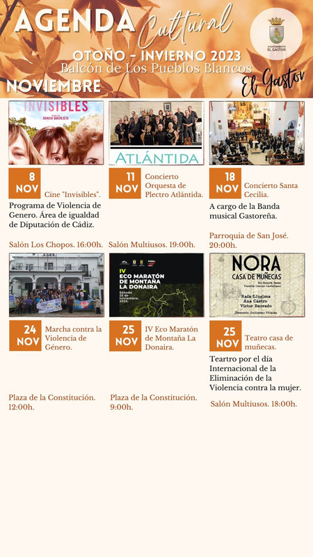 Agenda Cultural de El Gastor