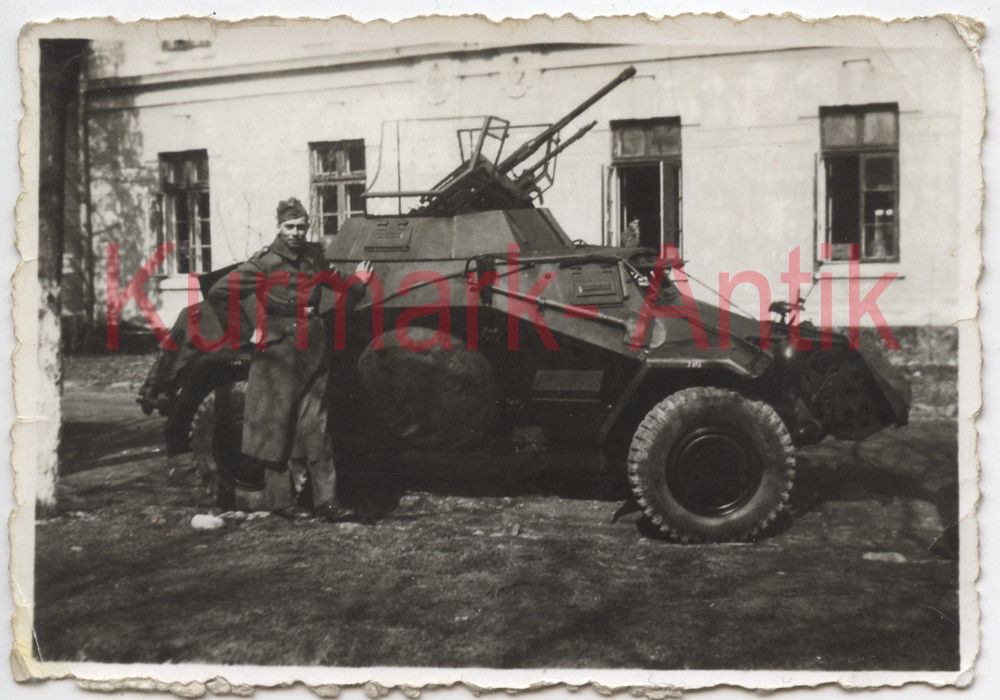 Foto Wehrmacht Panzer Aufkl. Spähwagen Russland Krim Front