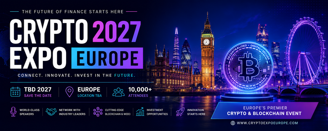 Crypto Expo Europe 2027 event banner