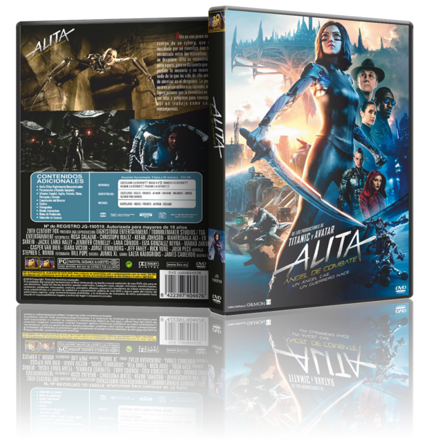 Portada - Alita: Ángel de Combate [Pal] [DVD9Full] [Cast/Ing/Pol] [Sub:Varios] [2019] [C.Ficción]