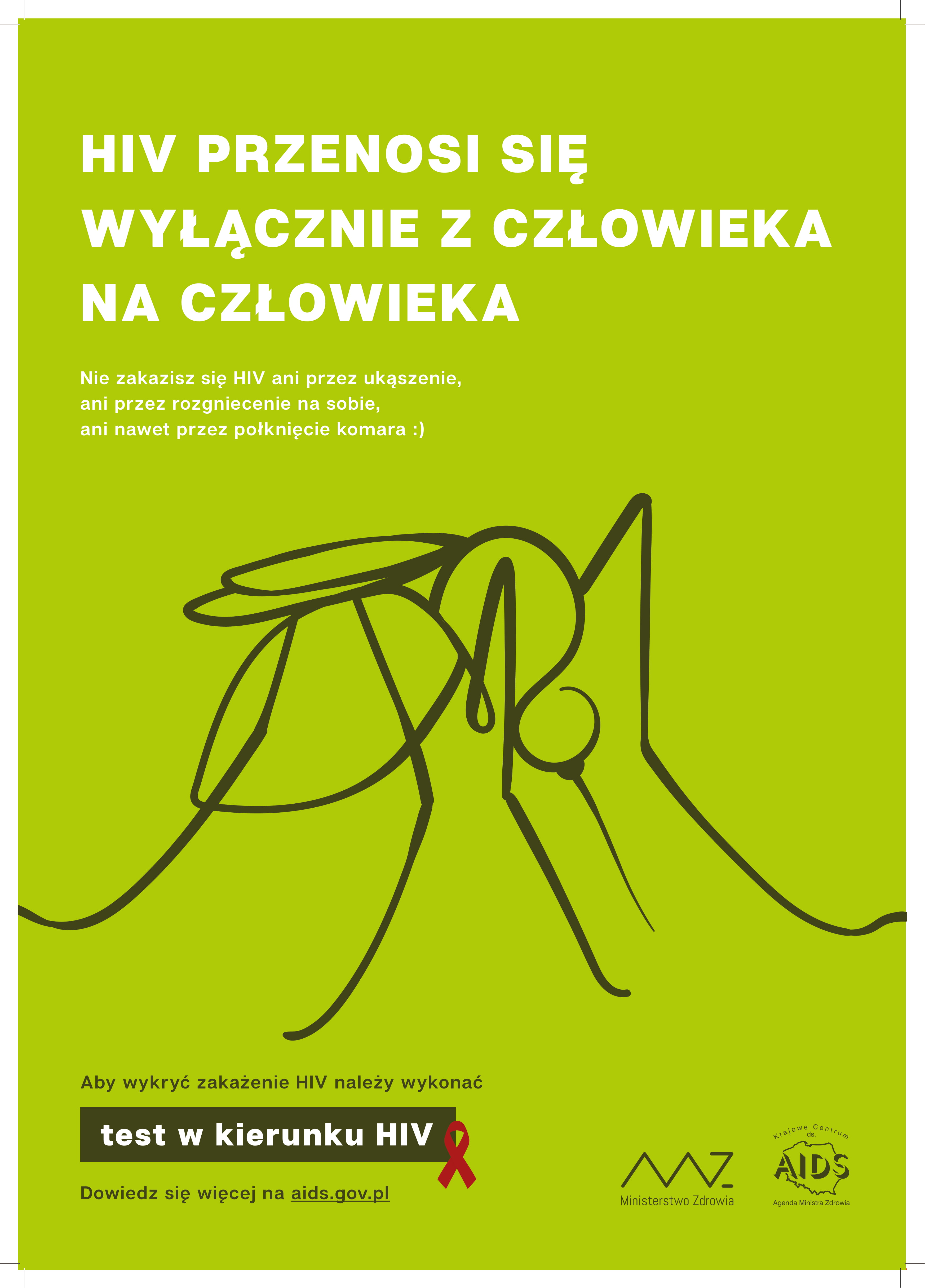 Plakat, akcja HIV