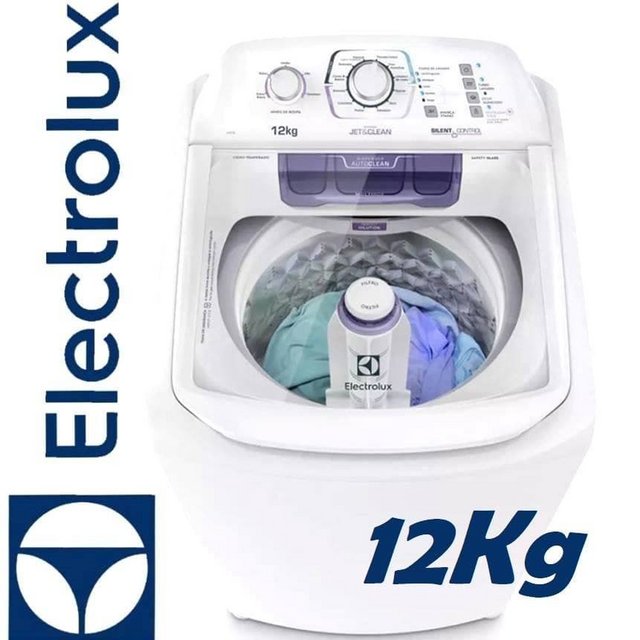 Lavadora de Roupas Electrolux LAC12 – 12Kg Cesto Inox 12 Programas de Lavagem